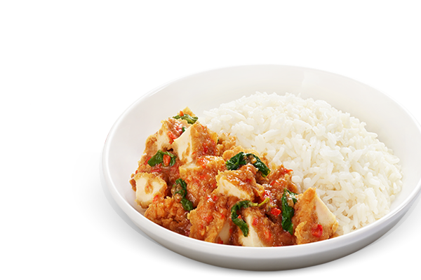 Kaprao Crispy Chicken Rice