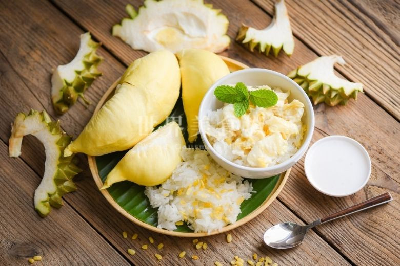 durian and rice